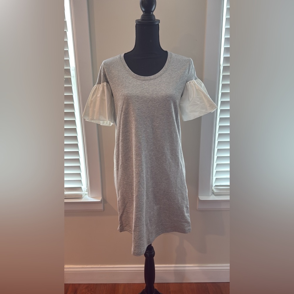 Vici Tee Shirt Dress with Ruffle Sleeves